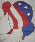 Vintage Retro Balloon Garden Flag Patriotic Lot Usa display Banner Yard sign