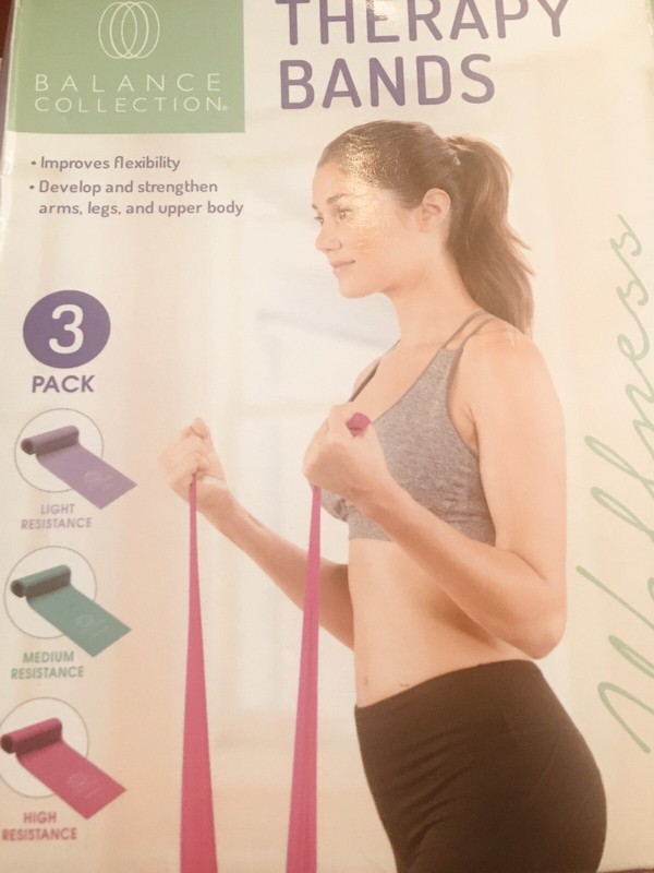 3 PACK of Therapy Bands - Resistance - Loop - Exercise - Rehab - Fitness - Band 
