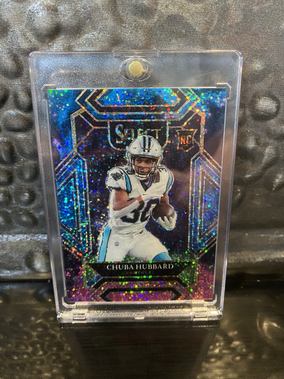 2021 Panini Select Chuba Hubbard #276 Rookie Cosmic SSP - Carolina Panthers