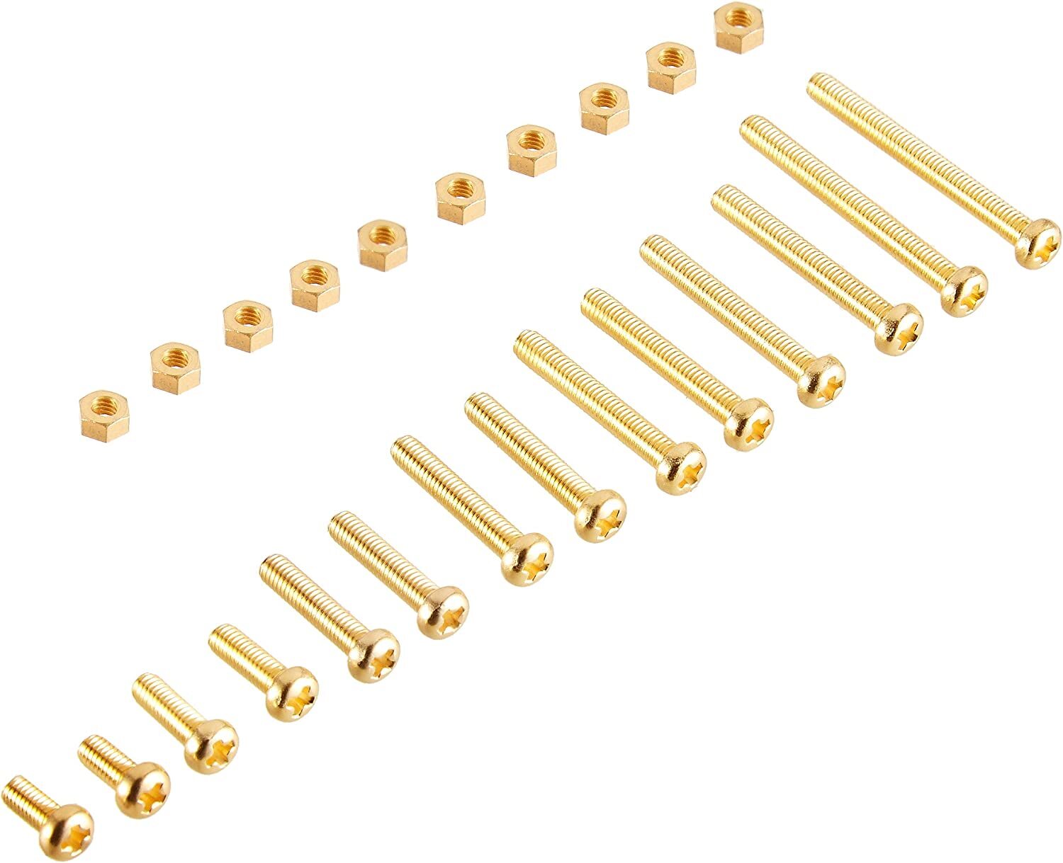 Yamamoto Sound Craft BT-2 Brass screw set for cartridges 24 gold plated finish-image