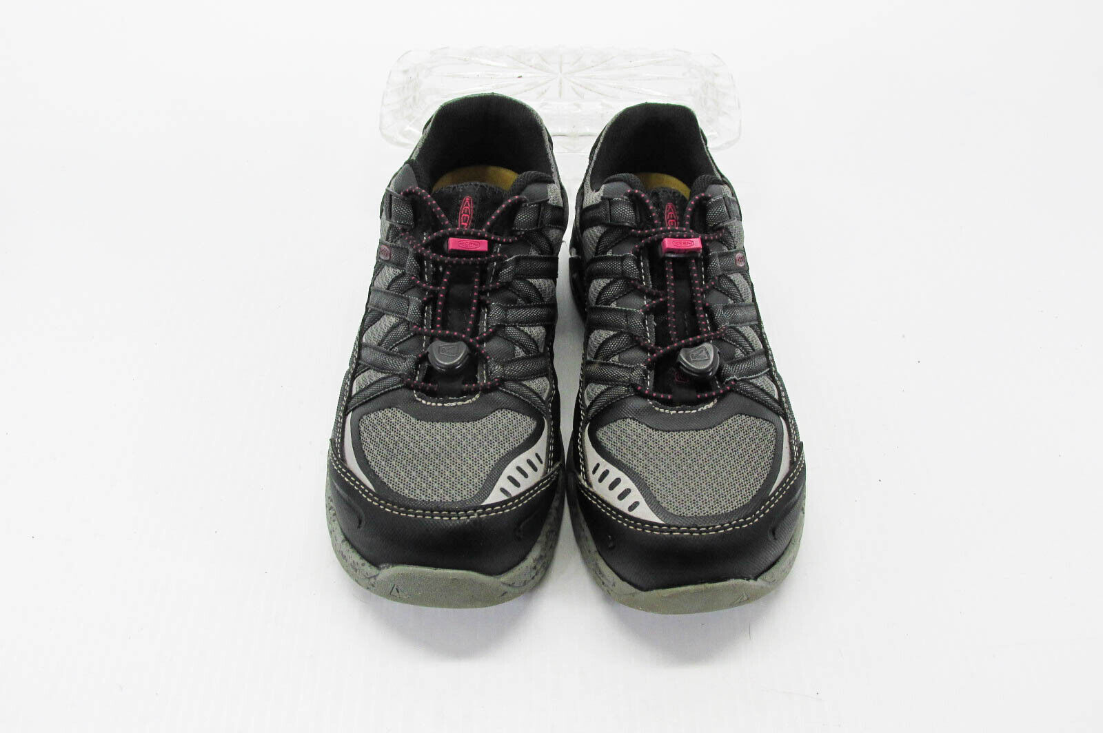 Scarpe donna Keen Asheville Utility taglia 7 5 ESD punta alluminio lavoro usate vq