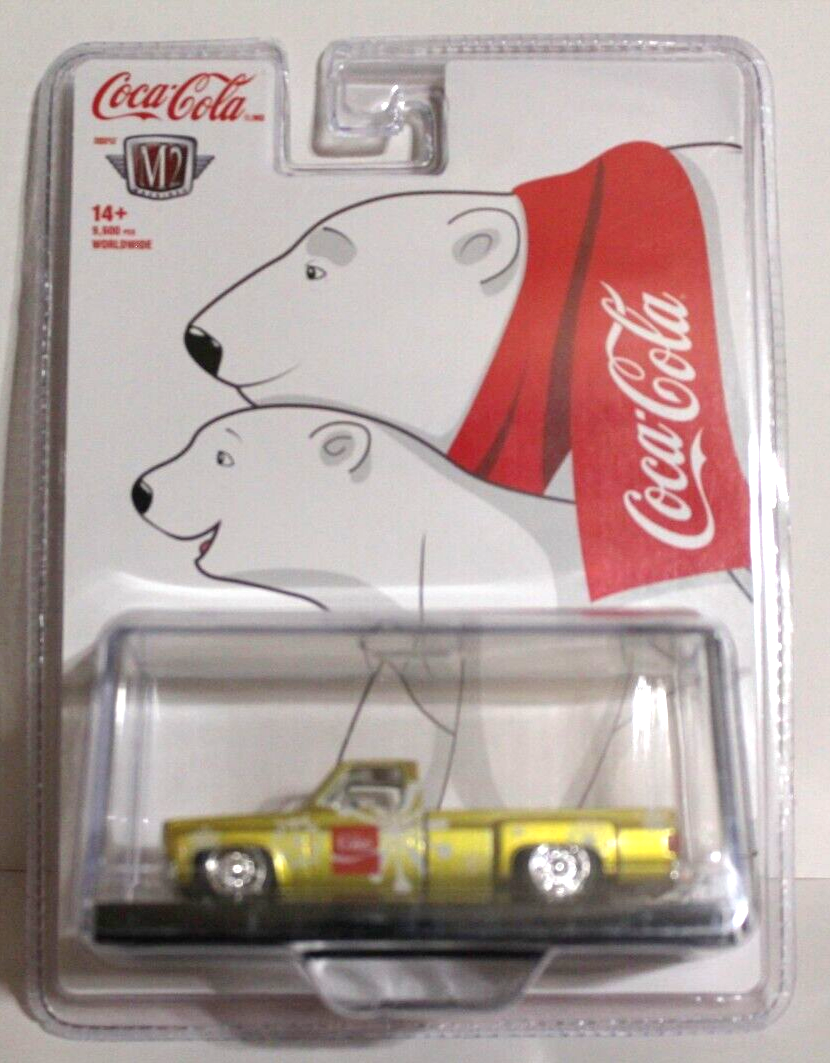 M2 Machines Coca Cola Christmas Gold 1973 CHEVROLET CHEYENNE