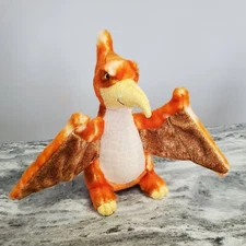Aurora Pteranodon Plush 9.5" Orange Pterodactyl Plush Aurora Plush 2017