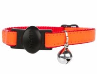 Whisker City Reflective Breakaway Bright Orange Red Adjustable 6-9 Cat Collar Whisker City Reflective Breakaway Bright Orange Red Adjustable 6-9 Cat Collar