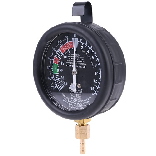 New Fuel Pump Vacuum Tester Gauge Leak Carburetor Pressure Diagnostics with Case - Picture 5 of 11