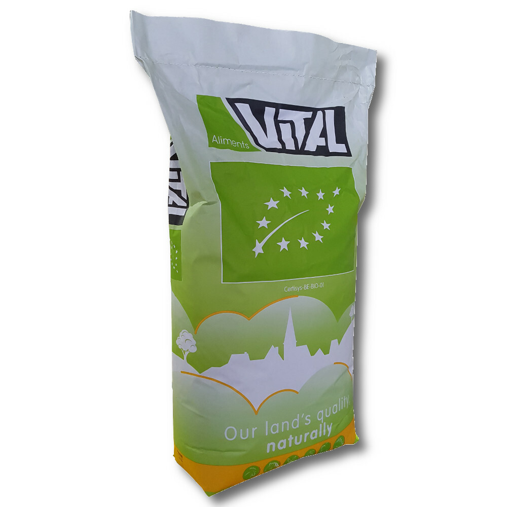 Céréales brisées bio Scar Vital Bio 25 kg pour éviter le gaspillage alimentaire des volailles