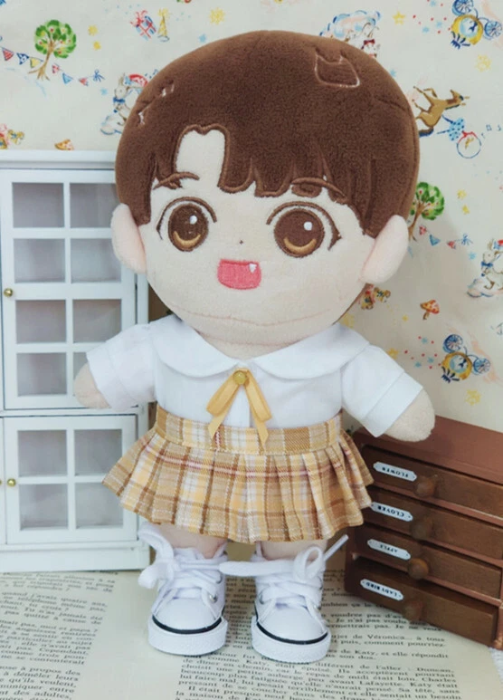 Peluche 20 cm Muñeca Ropa Uniforme Marinero Plisado Falda Trajes Vestir Foto 4 de 4