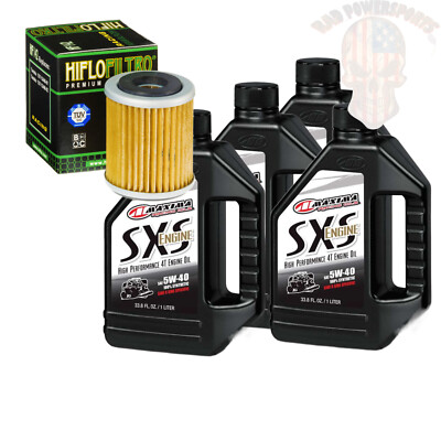Oil Change Kit For 2006 Yamaha YFM400FB Big Bear 4WD SRA Maxima Synthetic 5W-40