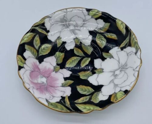 Vintage Paragon Pink Pollen Gardenia Flowers "To the Bride" Teacup & Saucer - Picture 2 of 11