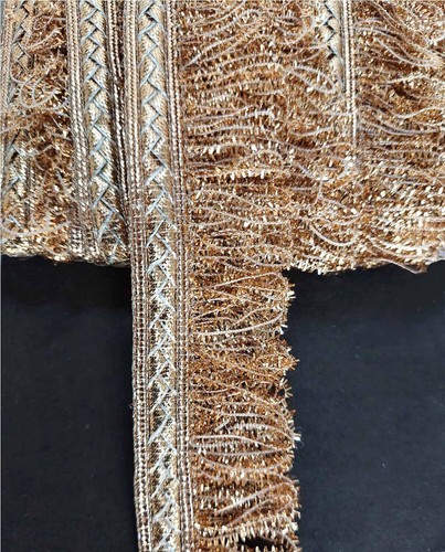 Fulzar Fringes Tassel Lace Trimmings Ribbon Dupatta Lehenga Saree Anarkali 9 Mtr - Picture 31 of 40