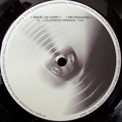René De Cerf Metronome Vinyl Single 12inch NEAR MINT Dream Team