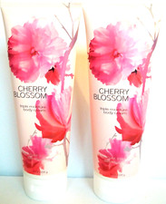 Bath Body Works Original CHERRY BLOSSOM Triple Moisture Body Cream, 8 oz NEW x 2
