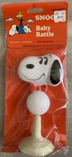 Vintage Snoopy Baby Rattle 1965 Danara Hand Shaker New Old Stock Peanuts