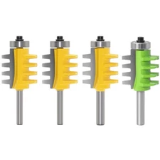 Tenon Cone 6mm 1/4" 8mm Shank Finger Joint Router Bit for DIY Cabinet