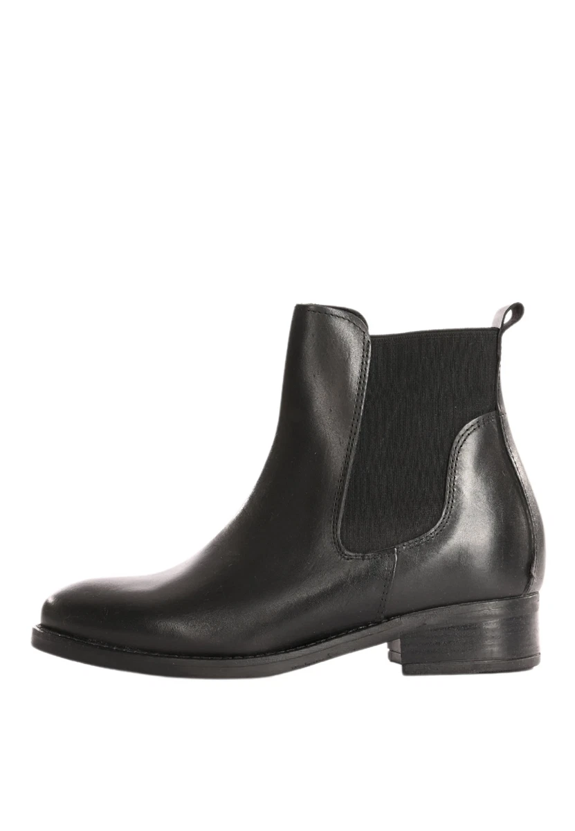 Stivaletti Donna Bassi Pelle Stivali Neri Chelsea Boots Made in