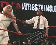M293  Stevie Richards signed vintage Wrestling Photo w/COA **BONUS**