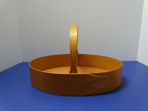 Frye’s Measure Mill’s? Ovaler Shaker Korb Träger mit Griff 2 Finger ~ 13" L x 9,5" B - Bild 3 von 20