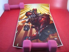 Deadpool Marvel Comic Character Original Art Print By Eugene Commodore 2015