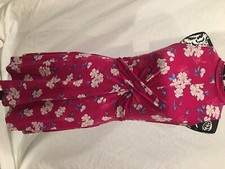 xhilaration womens sundress in fuchsia in a medium high neck floral CUTE