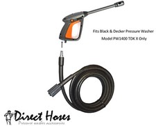 Black & Decker PW1400 TDK X Pressure Washer Replacement Hose 5/10/15/20 Mts HD