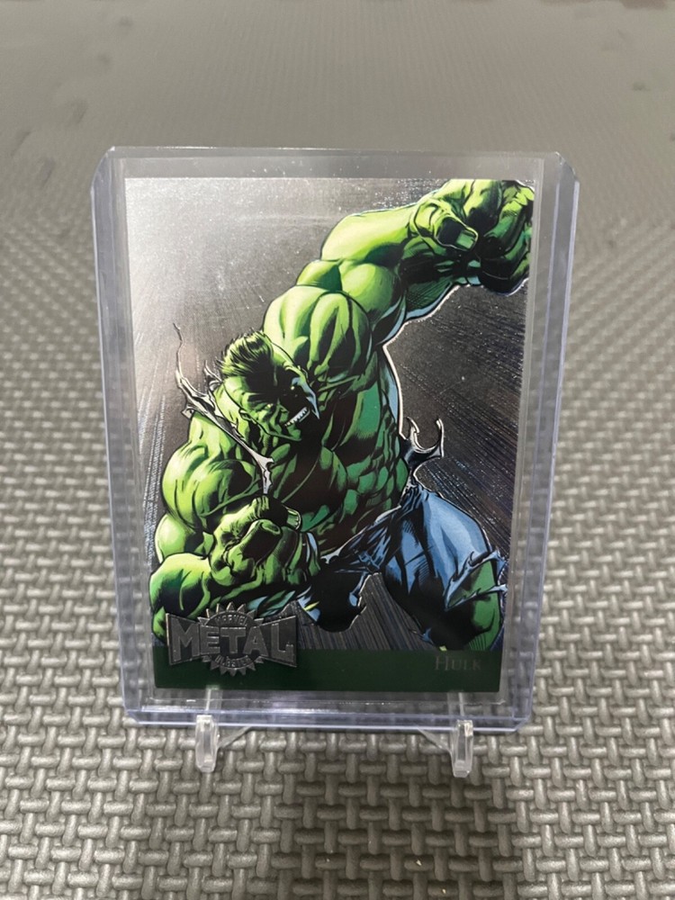 2015 Marvel Fleer Retro 1995 Fleer Metal Blaster Hulk #20