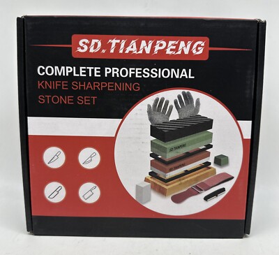 Whetstone Knife Sharpening Stone Kit - Professional Knife Sharpener Stone Set...