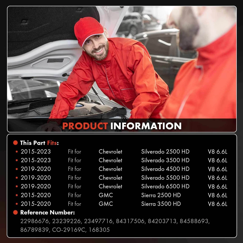 AC Compressor w/ Clutch for Chevrolet Silverado 2500 3500 HD GMC Sierra 3500 HD - Image 3 of 4