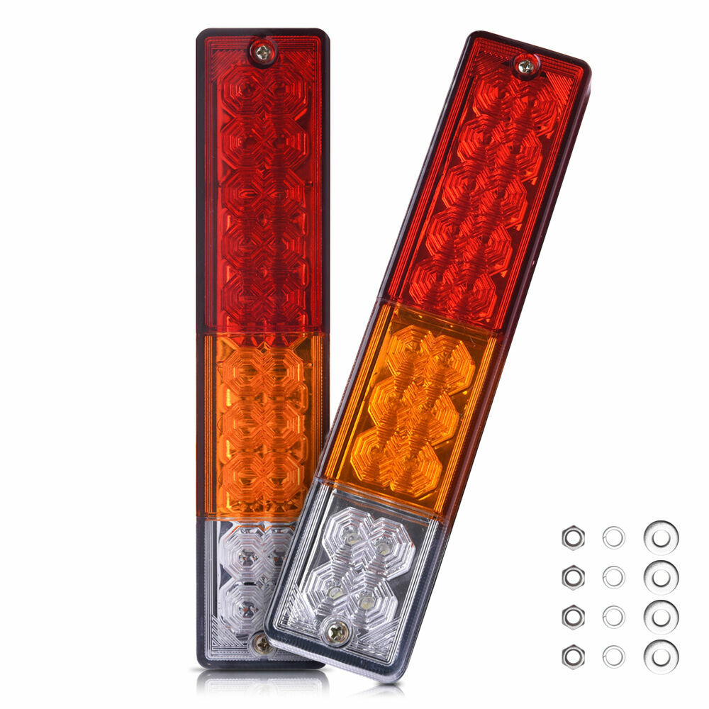 Waterproof 2x 20 LED Tail Lights RV Camper Trailer Tail Brake Light