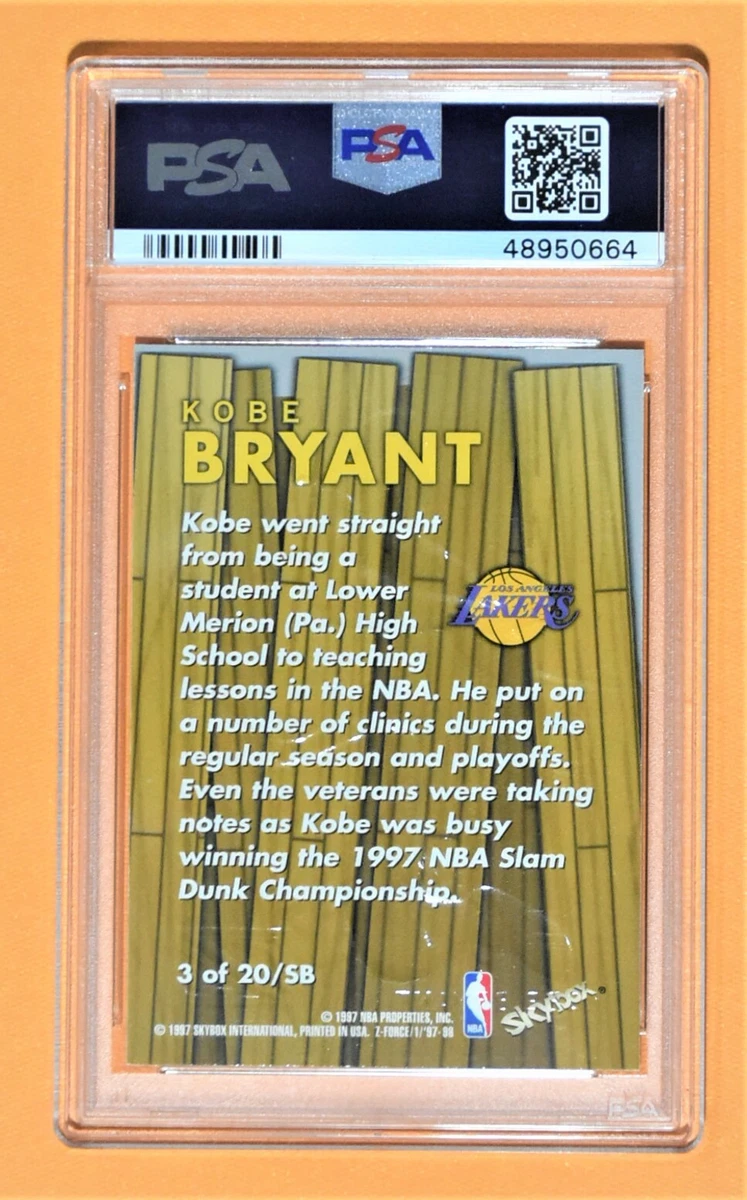 1997 Skybox Z-Force KOBE BRYANT Super Boss #3. PSA 8 NM-MT | eBay