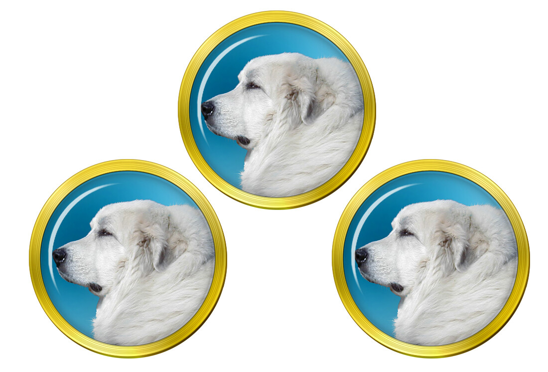 Pyrenean Mountain Dog Golf Ball Markers