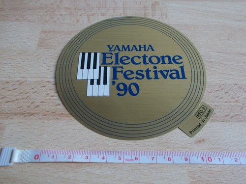 Sticker Yamaha Electone Festival '90 | eBay Australia