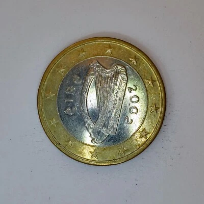 RARE IRELAND 2 EURO COIN 2002 - EIRE "CELTIC HARP" - Photo 1/2