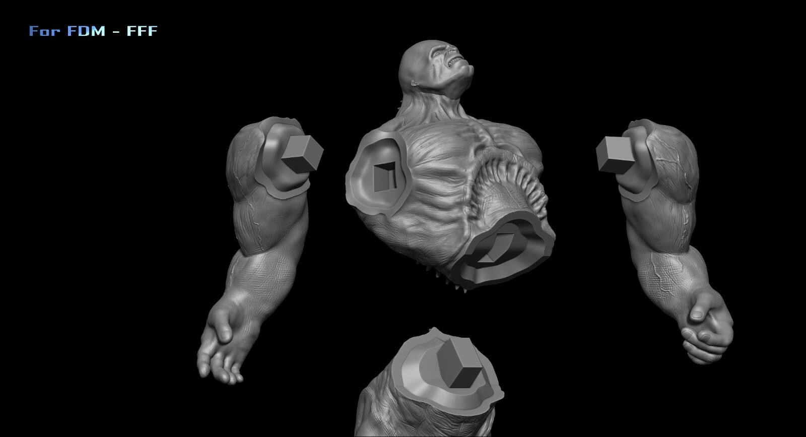 Abomination The incredible Hulk Diorama Marvel DC Comics File STL For 3D Printer