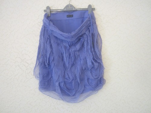 Emporio Armani Ruffled Raw Edges Silk Skirt - 第 11/11 張圖片