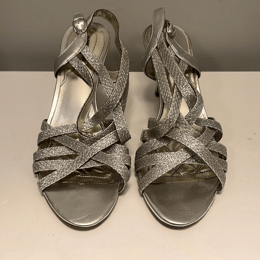 alfani silver sandals
