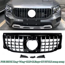 For Benz GLB Class W247 X247 GLB250 2024-2025 GTR Style Front Bumper Hood Grille