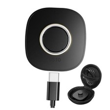 600mAh Wireless Charging Case Compatible with Oura Ring Size 10 Black Charger