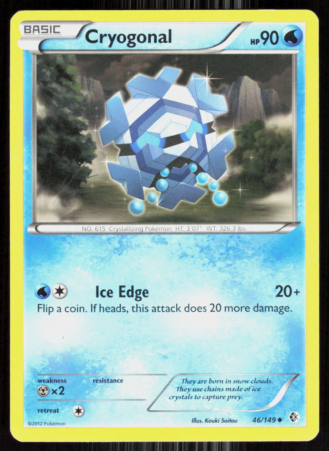 Boundaries Crossed Cryogonal 46/149 Uncommon Pokemon LP Kouki Saitou