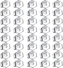 Ohrstecker Verschluss 40 St&uuml;ck Silber 925 Schmetterling Ohrring Zubeh&ouml;r