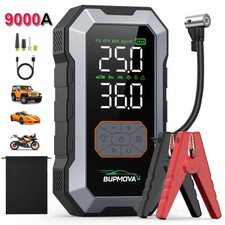 9000A Car Jump Starter Air Compressor Pump Battery Booster Power Bank