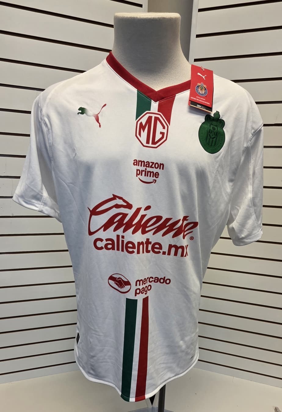 Chivas Guadalajara Away Jersey 2025/26 White Puma Official Licensed Liga MX