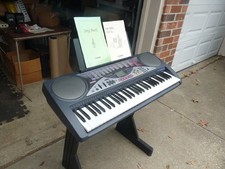 Casio LK-50 Touch Response Electronic Keyboard w Stand, Manual, AC, Song Book