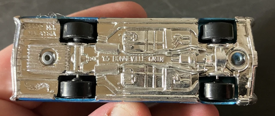 Blue 1965 Pontiac Bonneville - Hot Wheels 13 First Editions 1:64 Diecast - CLEAN - Image 3 of 4