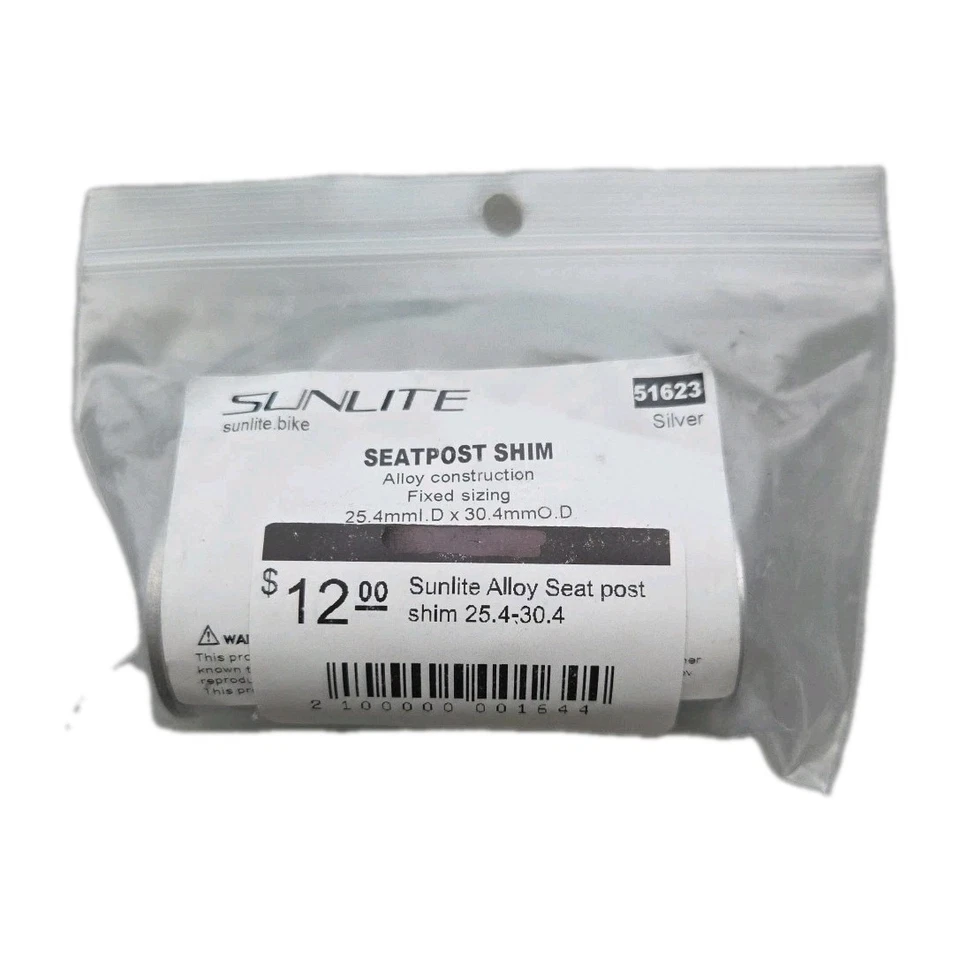 Cuña de tija de sillín de aleación Sunlite, diámetro interior 25,4, diámetro exterior 30,4 Foto 3 de 3