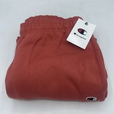 Men  s Champion Powerblend Relaxed Fleece Sweatpant P0894 Picante Pink Size M NWT