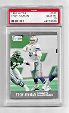 1991 FLEER ULTRA FOOTBALL CARD #162 HOF TROY AIKMAN PSA 10 NFL DALLAS COWBOYS QB