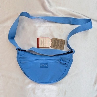 New JanSport Unphased Soft Nylon Crossbody Belt Bag Azul Blue