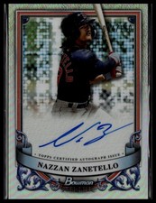 2024 Bowman Sterling #PA-NZ Nazzan Zanetello Prospect Autographs Refractor #/150