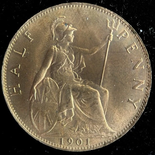 1901 Victoria Half Penny — photo from the most recent tracked eBay sale
