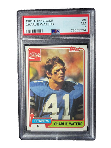 Charlie Waters #9 1981 Topps Coke card